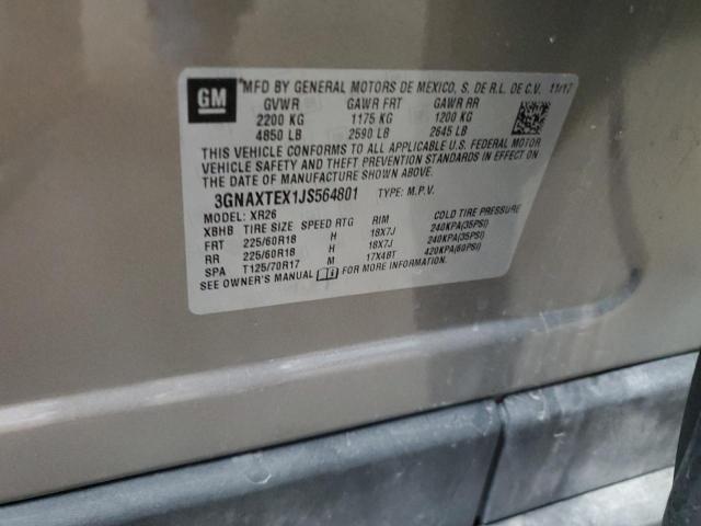 2018 CHEVROLET EQUINOX LT - 3GNAXTEX1JS564801