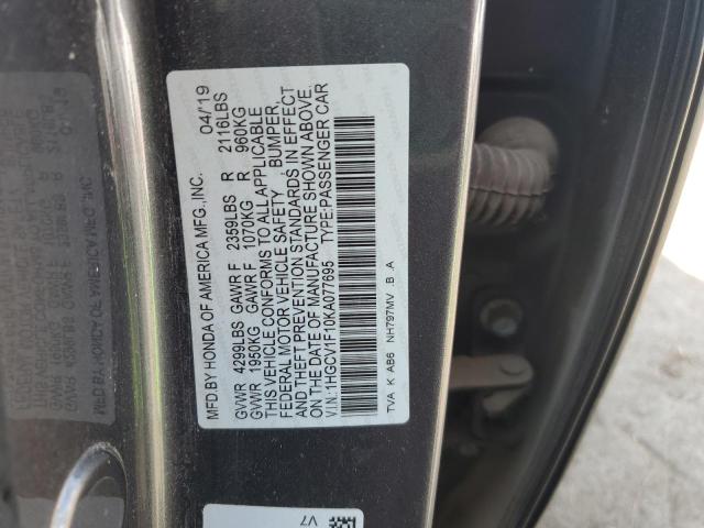2019 HONDA ACCORD LX - 1HGCV1F10KA077695