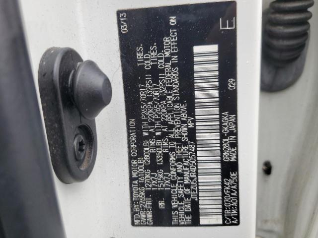 2013 TOYOTA 4RUNNER SR - JTEZU5JR4D5057487
