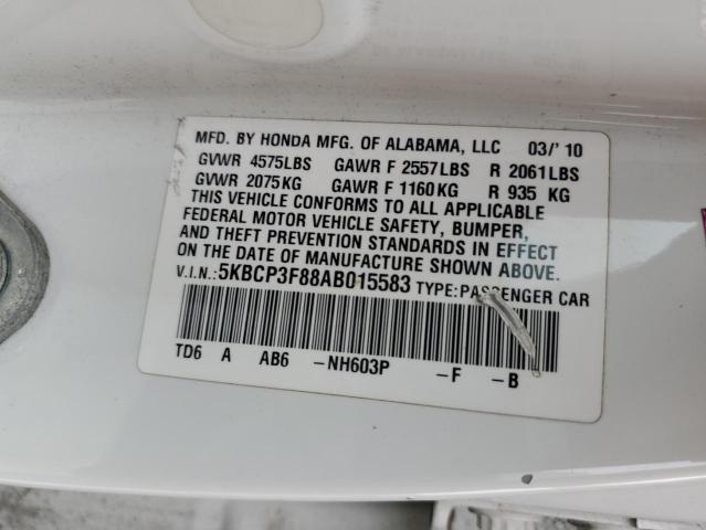 2010 HONDA ACCORD EXL - 5KBCP3F88AB015583