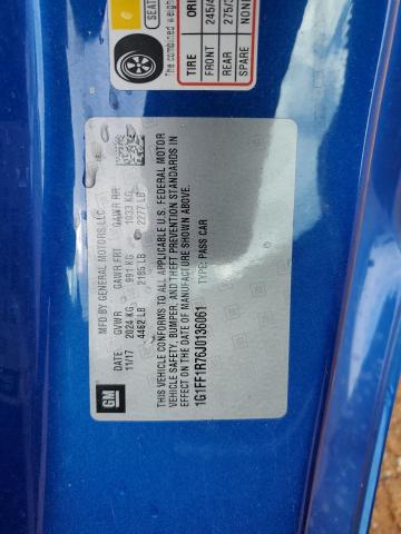 2018 CHEVROLET CAMARO SS - 1G1FF1R76J0136061