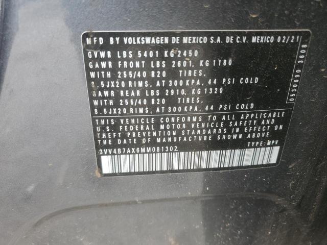 2021 VOLKSWAGEN TIGUAN SEL 3VV4B7AX6MM081302