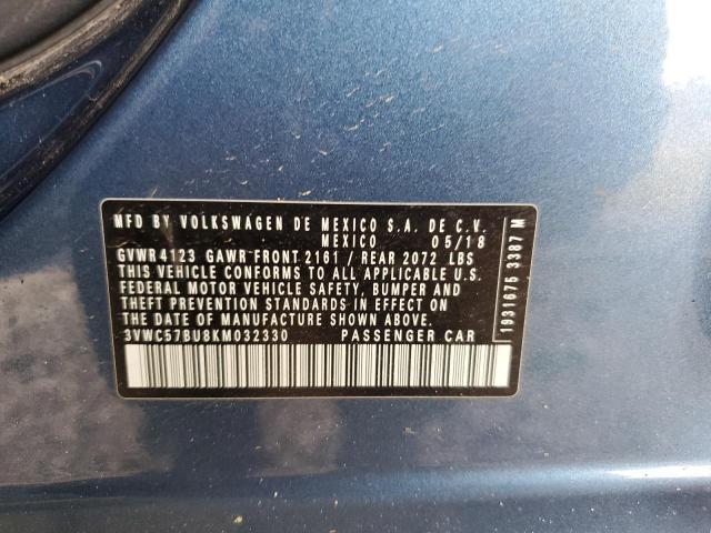 2019 VOLKSWAGEN JETTA S - 3VWC57BU8KM032330