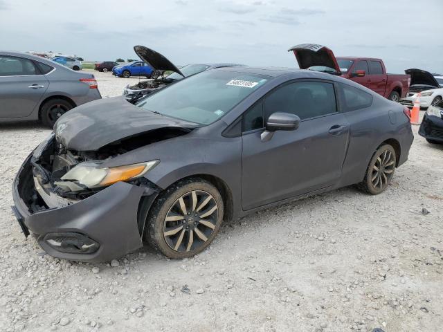 HONDA CIVIC EXL 2014 gray coupe gas 2HGFG3B04EH506083 photo #1