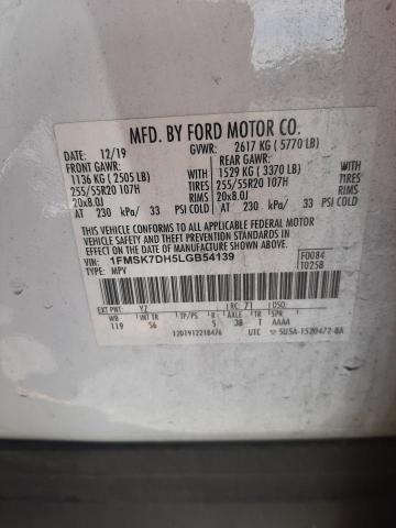 2020 FORD EXPLORER X - 1FMSK7DH5LGB54139
