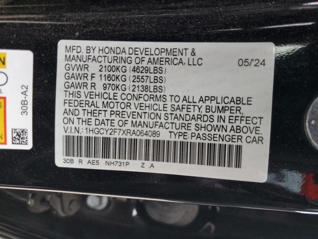 2024 HONDA ACCORD HYB 1HGCY2F7XRA064089