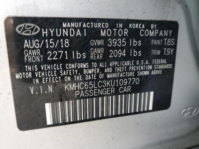 2019 HYUNDAI IONIQ BLUE - KMHC65LC3KU109770