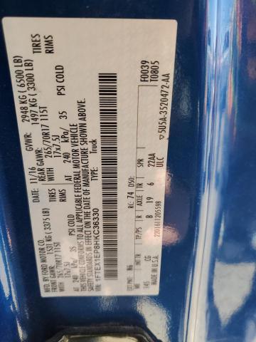2017 FORD F150 SUPER - 1FTEX1EP8HKC36330