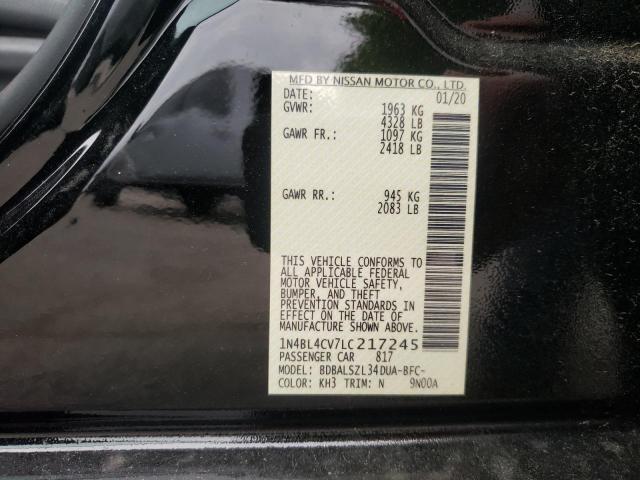 2020 NISSAN ALTIMA SR - 1N4BL4CV7LC217245