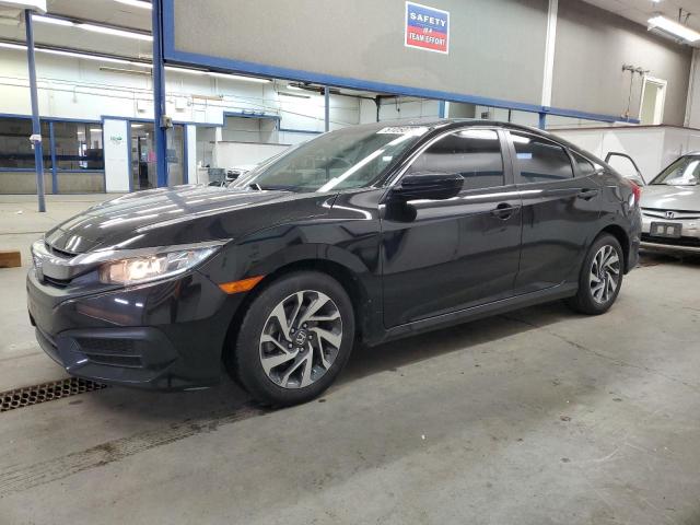 HONDA CIVIC EX 2018 black  gas 2HGFC2F75JH573623 photo #1