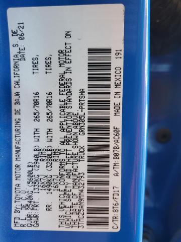 2021 TOYOTA TACOMA DOU - 3TMCZ5AN9MM432793