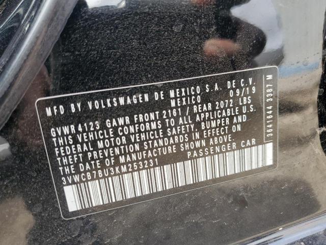 2019 VOLKSWAGEN JETTA S 3VWCB7BU3KM253231