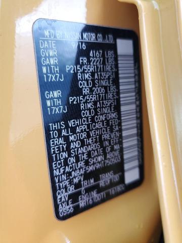 2017 NISSAN JUKE S - JN8AF5MV9HT750503