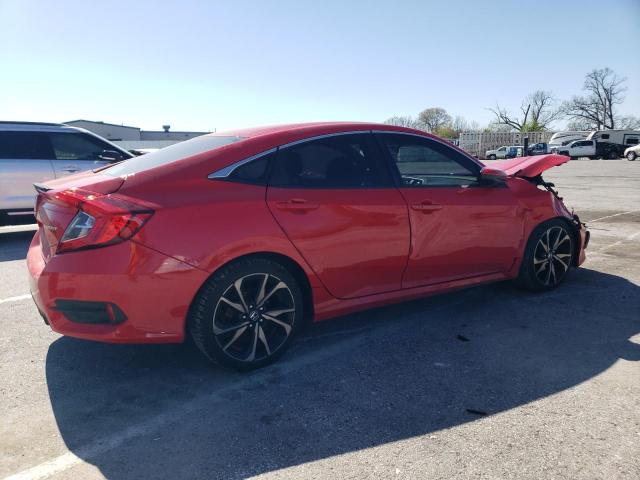 Vin: 2hgfc2f80kh605940, lot: 53298025, honda civic sport 20193