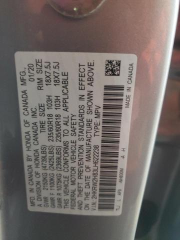 2020 HONDA CR-V EXL - 2HKRW2H83LH622238