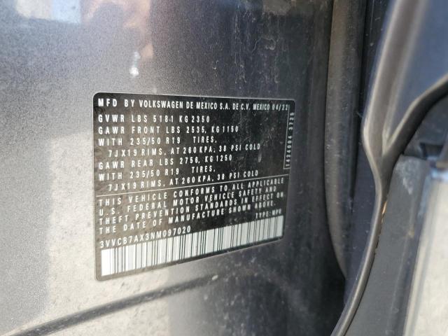 2022 VOLKSWAGEN TIGUAN SE - 3VVCB7AX3NM097020