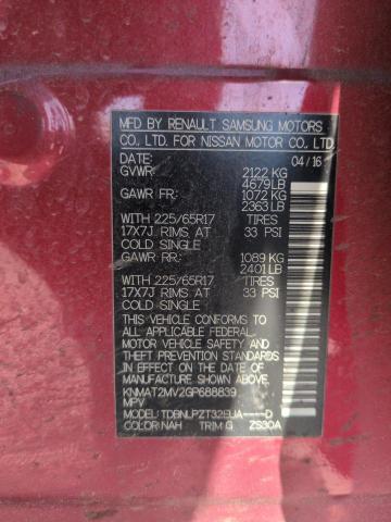 2016 NISSAN ROGUE S - KNMAT2MV2GP688839