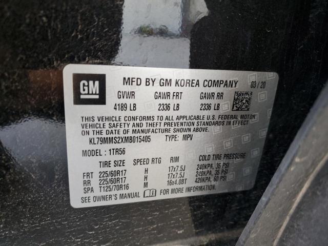 2021 CHEVROLET TRAILBLAZE - KL79MMS2XMB015405