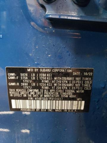 2023 SUBARU OUTBACK WI 4S4BTGUD7P3124437