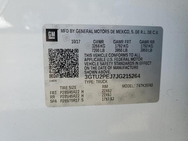 2018 GMC SIERRA K15 - 3GTU2PEJ7JG215264
