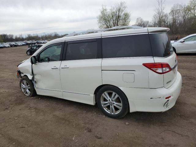 NISSAN QUEST S 2012 white  gas JN8AE2KP5C9036184 photo #3