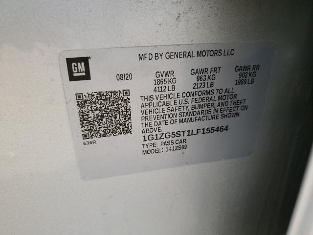 2020 CHEVROLET MALIBU RS - 1G1ZG5ST1LF155464