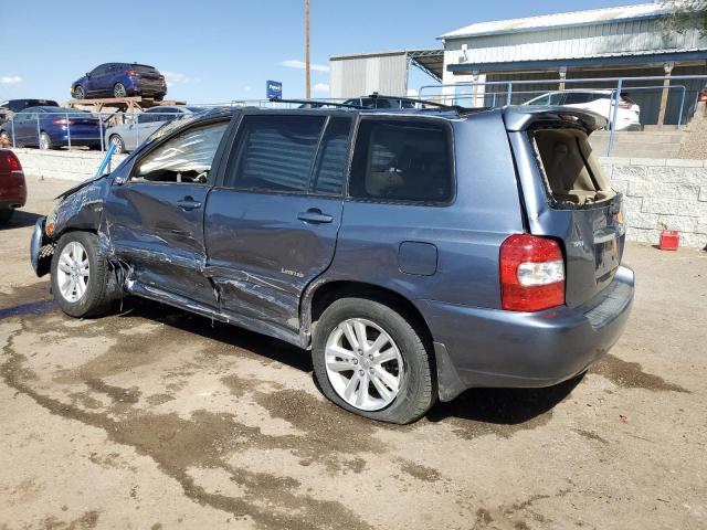 TOYOTA HIGHLANDER 2006 blue  hybrid engine JTEDW21A960010839 photo #3