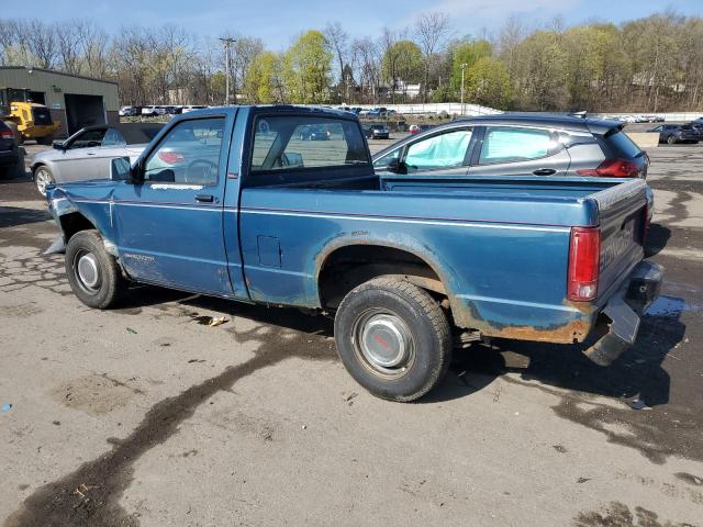 GMC SONOMA 1991 blue  gas 1GTCS14E2M0508978 photo #3