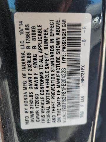 2015 HONDA CIVIC EX - 19XFB2F81FE204223