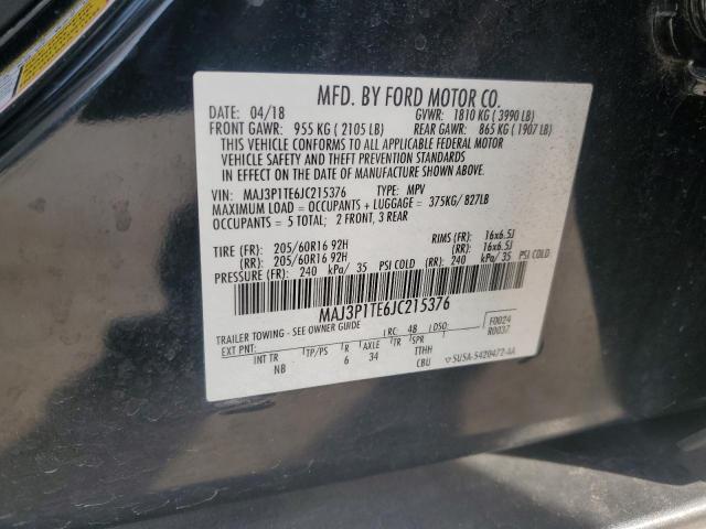 2018 FORD ECOSPORT S - MAJ3P1TE6JC215376