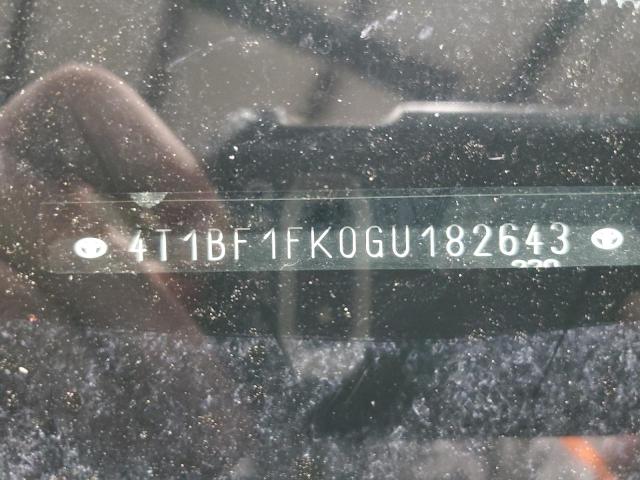 2016 TOYOTA CAMRY LE - 4T1BF1FK0GU182643