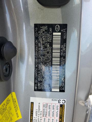 2016 LEXUS RC 200T - JTHHA5BC5G5003492