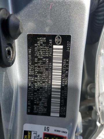 2022 TOYOTA CAMRY LE - 4T1C11AKXNU057494