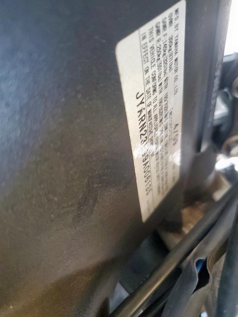 2009 YAMAHA YZFR1 JYARN23E99A006135