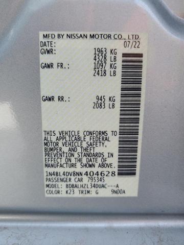 2022 NISSAN ALTIMA SV - 1N4BL4DV8NN404628