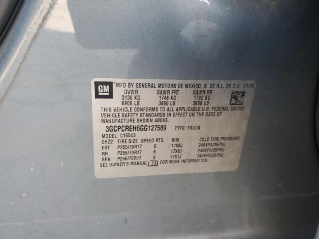 2016 CHEVROLET SILVERADO - 3GCPCREH6GG127589