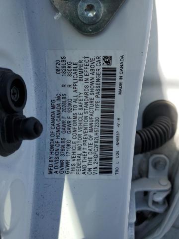 2020 HONDA CIVIC SPOR - 2HGFC2F82LH572330
