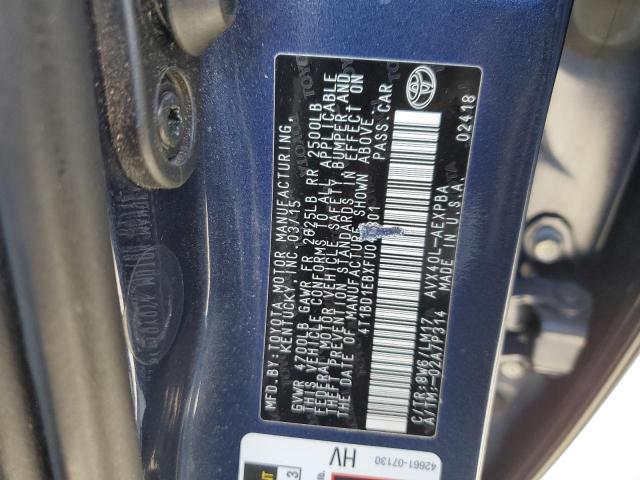 2015 TOYOTA AVALON HYB 4T1BD1EBXFU042301