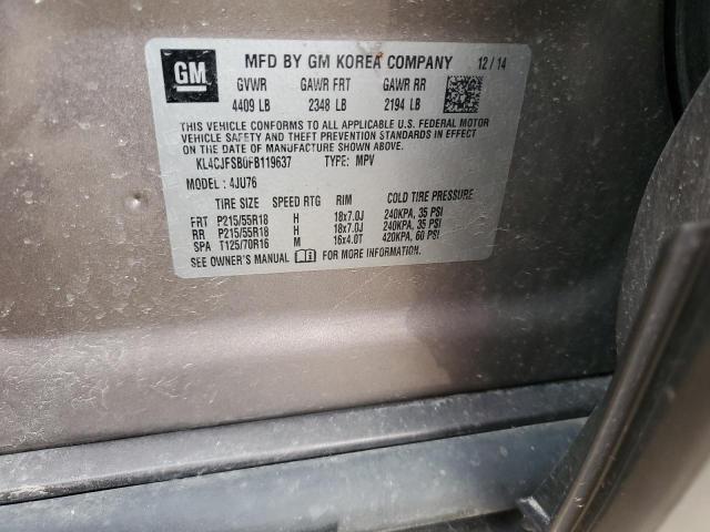 2015 BUICK ENCORE CON - KL4CJFSB0FB119637