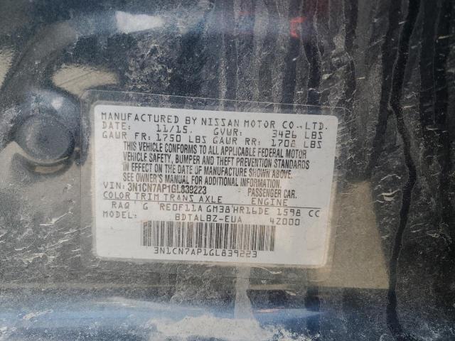 2016 NISSAN VERSA S - 3N1CN7AP1GL839223