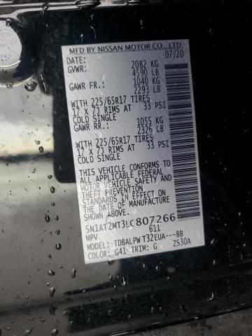 2020 NISSAN ROGUE S - 5N1AT2MT3LC807266