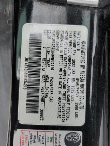 2016 NISSAN 370Z BASE JN1AZ4EH4GM934216