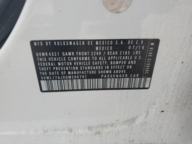 2016 VOLKSWAGEN JETTA SEL 3VWL17AJ9GM205797