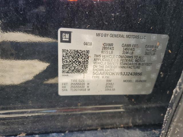 2018 BUICK ENCLAVE AVENIR 5GAERDKW9JJ243856