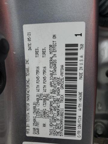 2021 TOYOTA TACOMA DOU - 5TFAZ5CN9MX108211