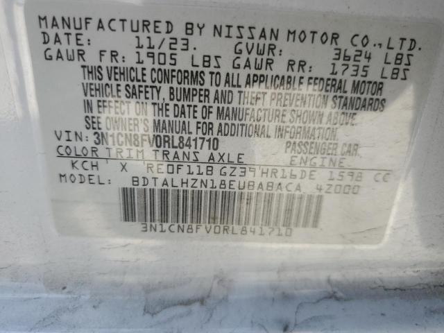 2024 NISSAN VERSA SR - 3N1CN8FV0RL841710