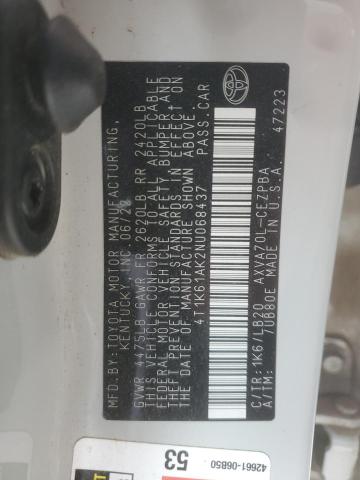 2022 TOYOTA CAMRY XSE - 4T1K61AK2NU068437