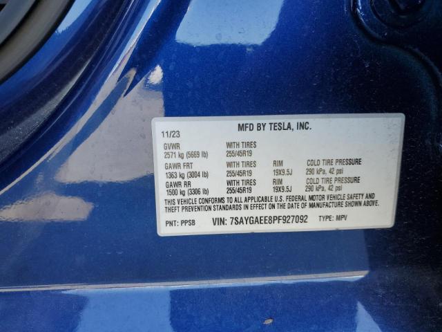 2023 TESLA MODEL Y - 7SAYGAEE8PF927092