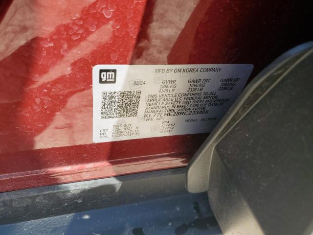 2024 CHEVROLET TRAX 1LT - KL77LHE28RC233406