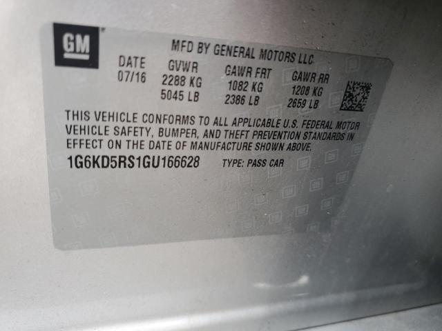 2016 CADILLAC CT6 LUXURY 1G6KD5RS1GU166628